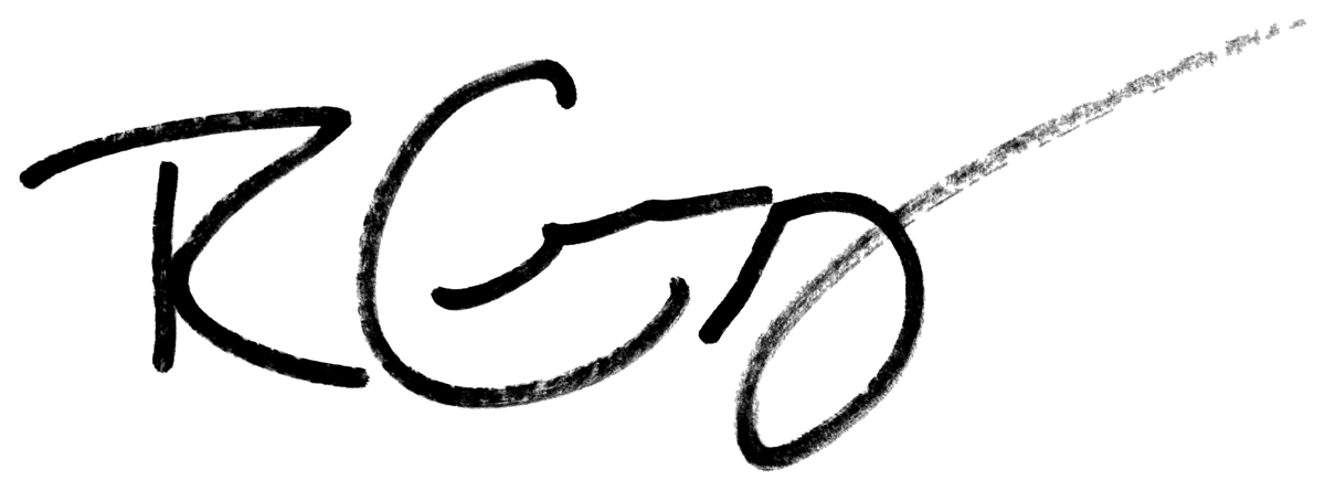 Signature of Rob Cruz